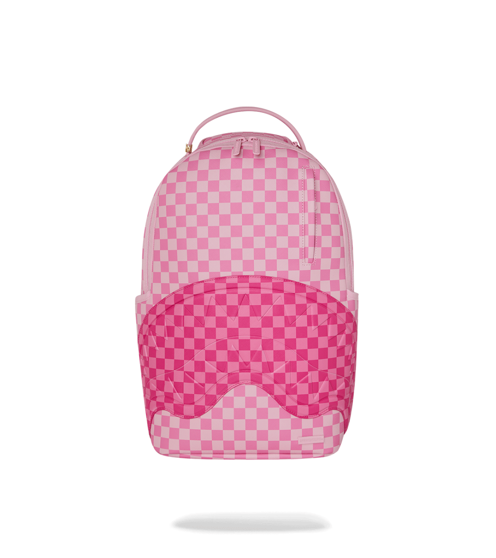 BACKPACK SPRAYGROUND PINK SHARKS IN PARIS PATCH PINK UNISEX