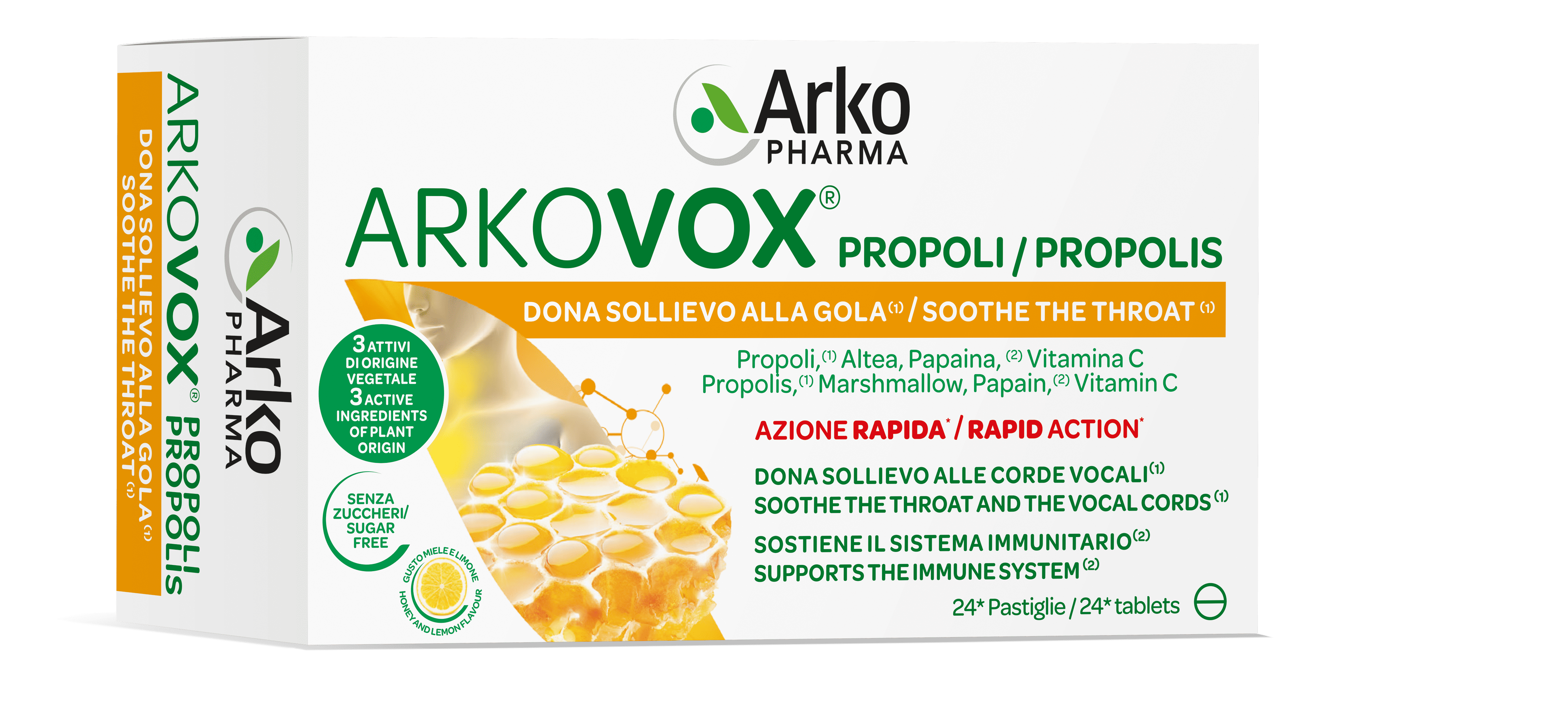 ARKOPHARMA ARKOVOX PROPOLI MIELE & LIMONE 24 COMPRESSE