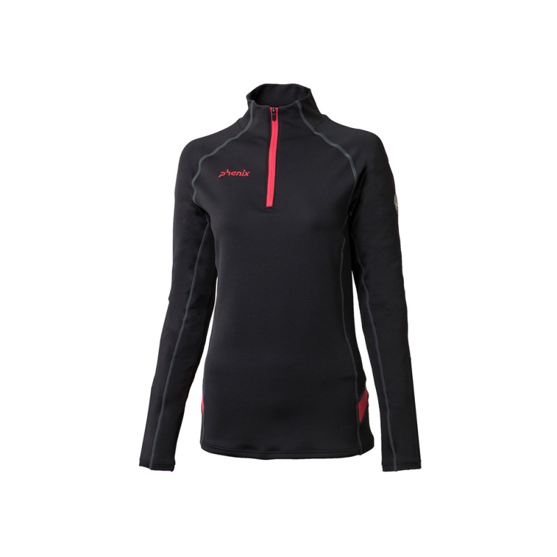 PHENIX - MAGLIA TECNICA T-NECK SANTA ROSE 1/2 ZIP TEE DONNA