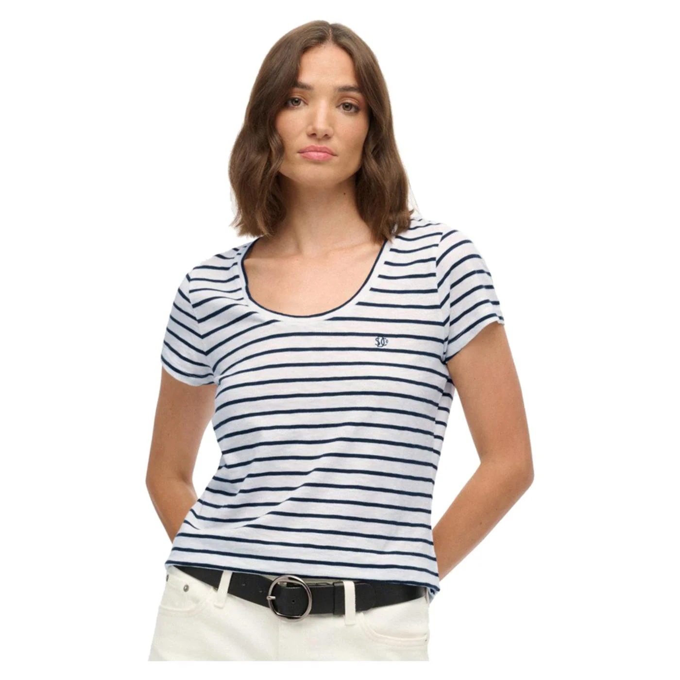 SUPERDRY STUDIOS SCOOP NECK TEE — Animasportiva
