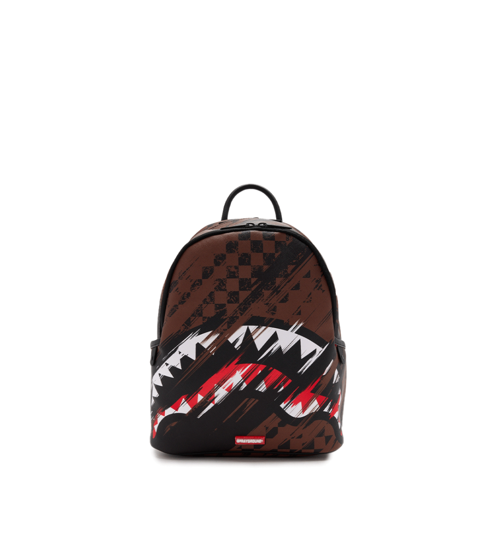 BACKPACK SPRAYGROUND SMEARED GRUNGE SAVAGE BROWN WOMEN