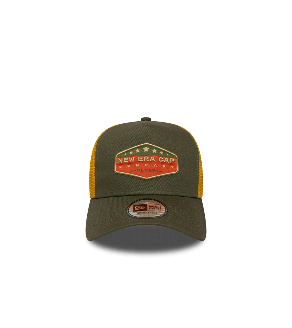 CAPPELLO NEW ERA 9FORTY A-FRAME COTTON PATCH TRUCKER VERDE UNISEX