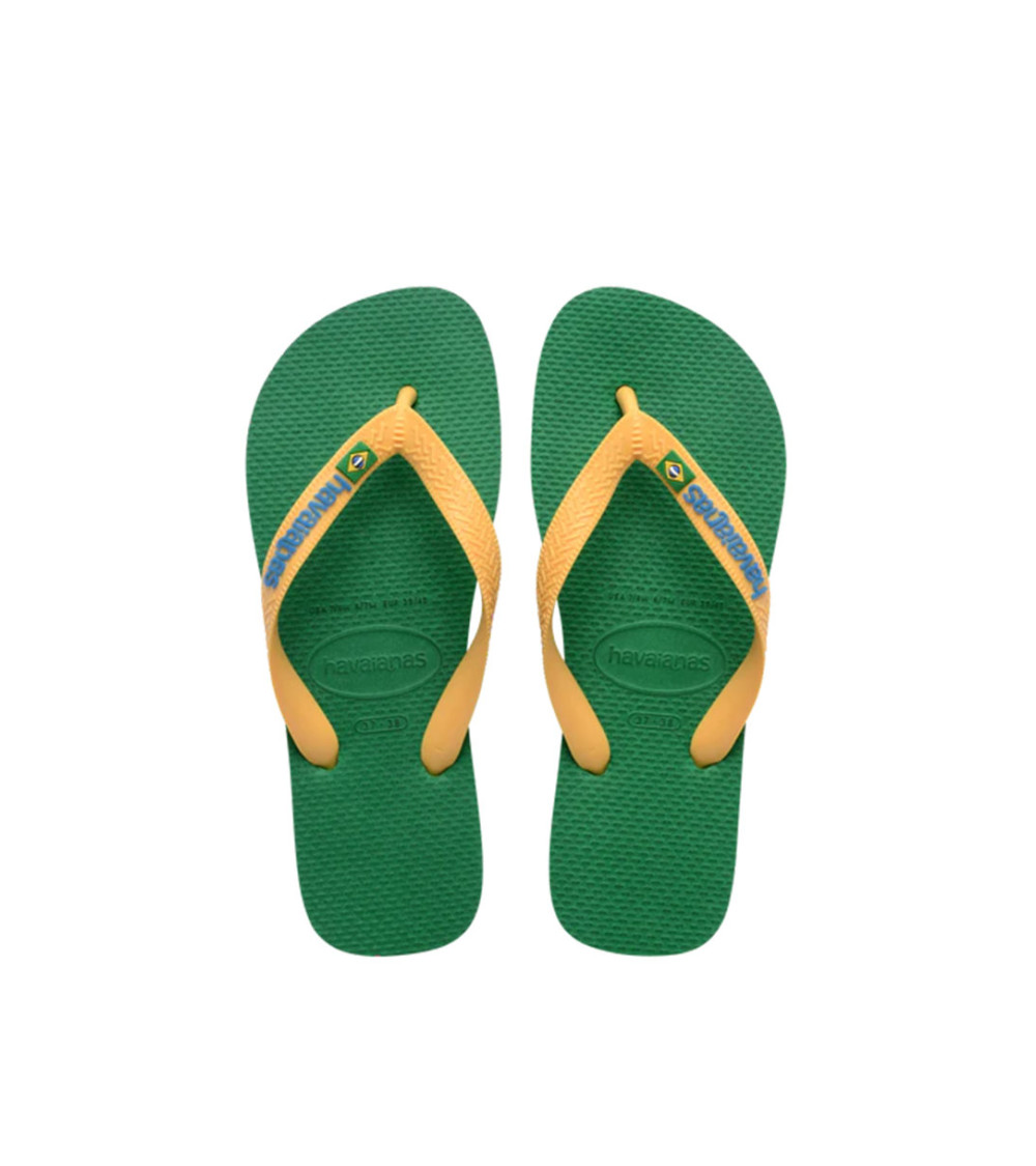 FLIP FLOPS HAVAIANAS BRASIL LOGO GREEN UNISEX