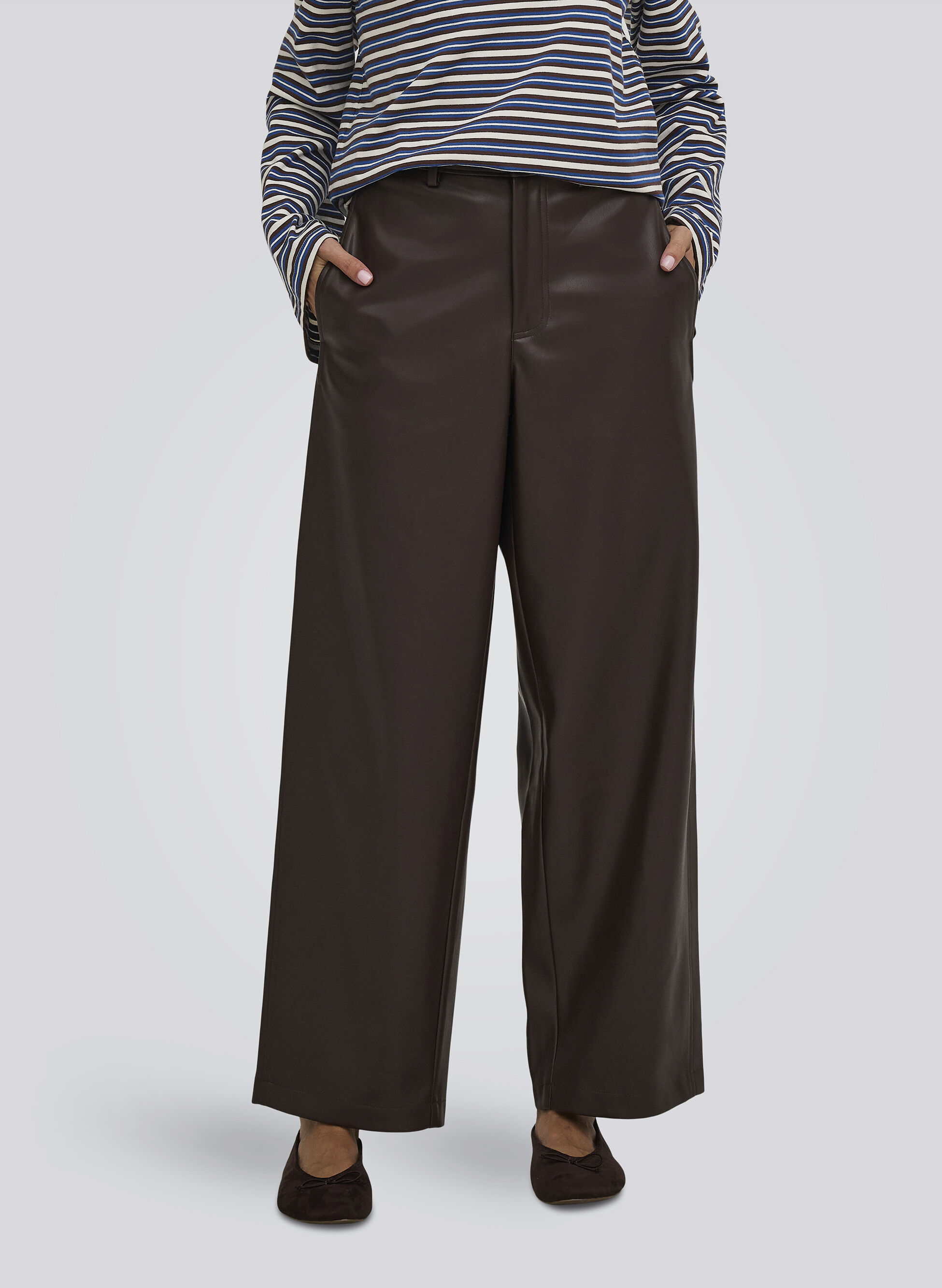 PANTALONE ONLNELI ECOPELLE BARREL