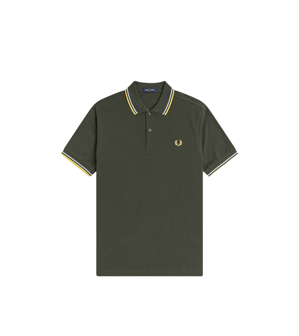 POLO FRED PERRY M3600 VERDE UOMO