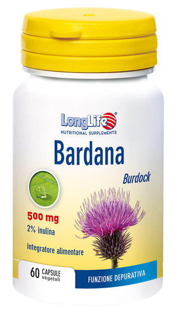 LONGLIFE BARDANA 500 MG INTEGRATORE 60 CAPSULE VEGETALI