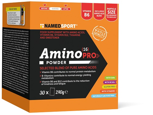 AMINO 16 PRO POWDER 30 BUSTINE - INTEGRATORE PER IL METABOLISMO ENERGETICO