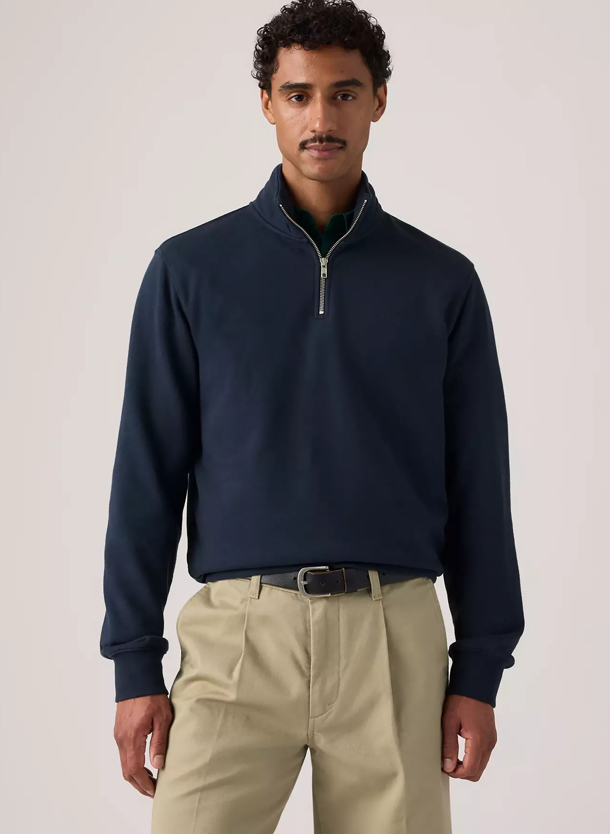 FELPA 1/2 ZIP LOGO TONAL — Sport85