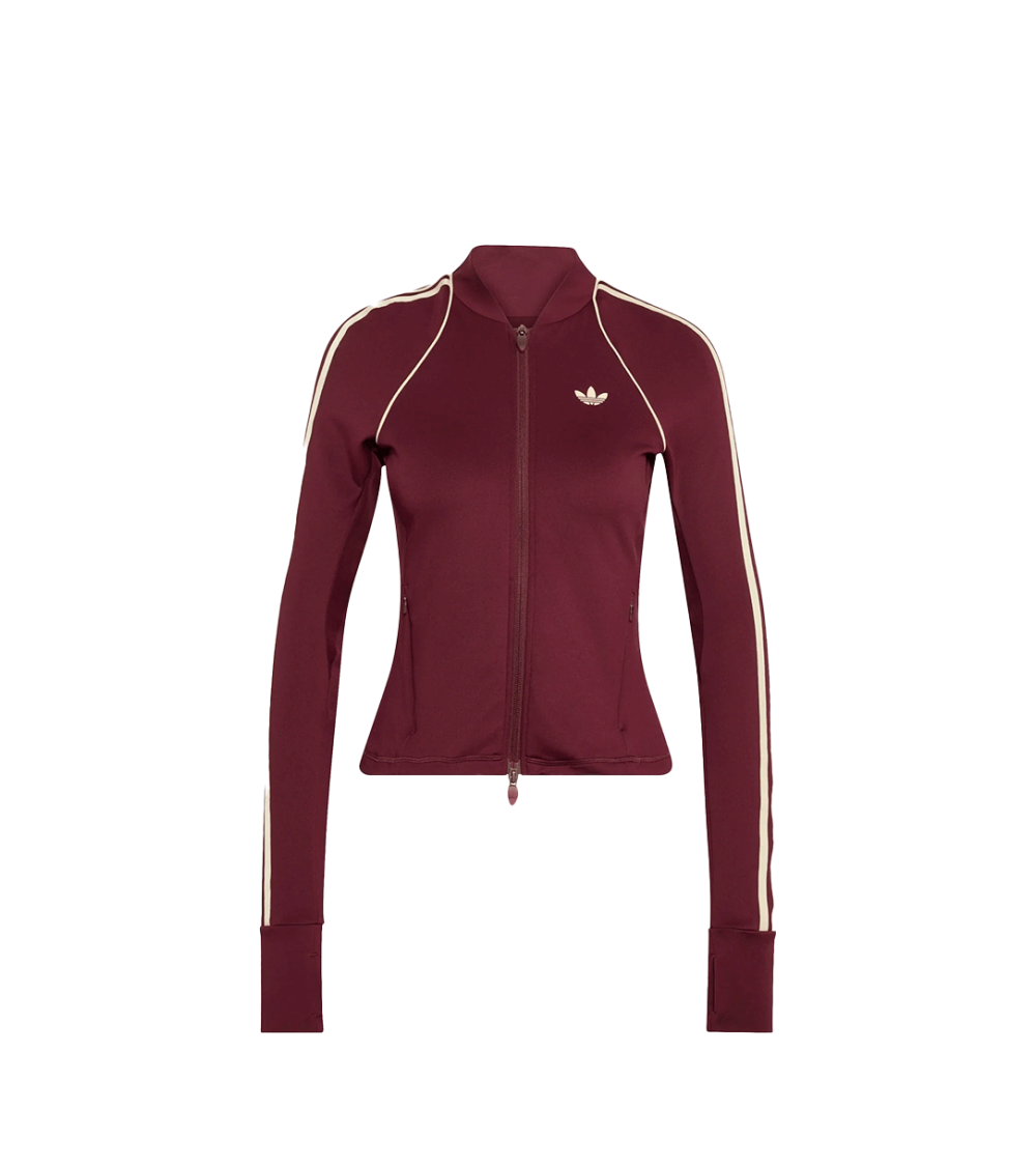 ZIPPED SWEATSHIRT ADIDAS ORIGINALS SPORT SUPERSTAR MIDLAYER BORDEAUX WOMEN