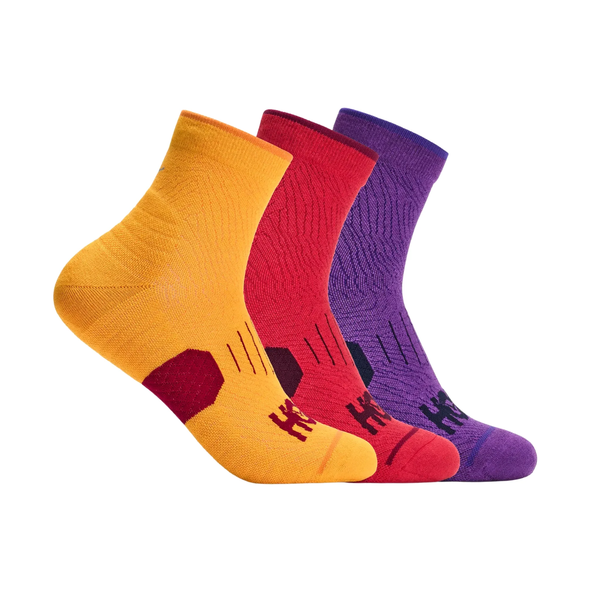 HOKA QUARTER RUN SOCK 3PACK — Animasportiva