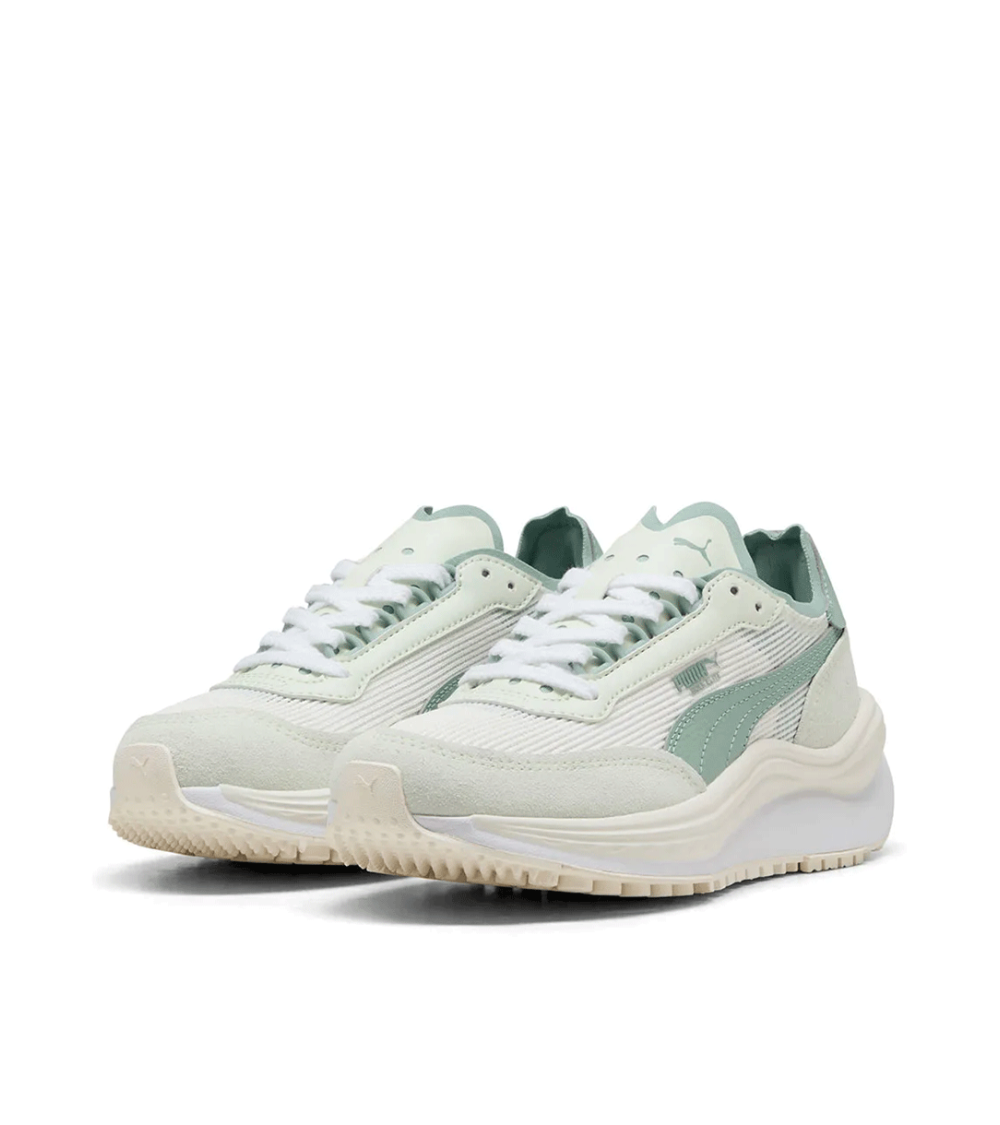 SCARPE PUMA RIDER ELITE BIANCO VERDE ACQUA DONNA