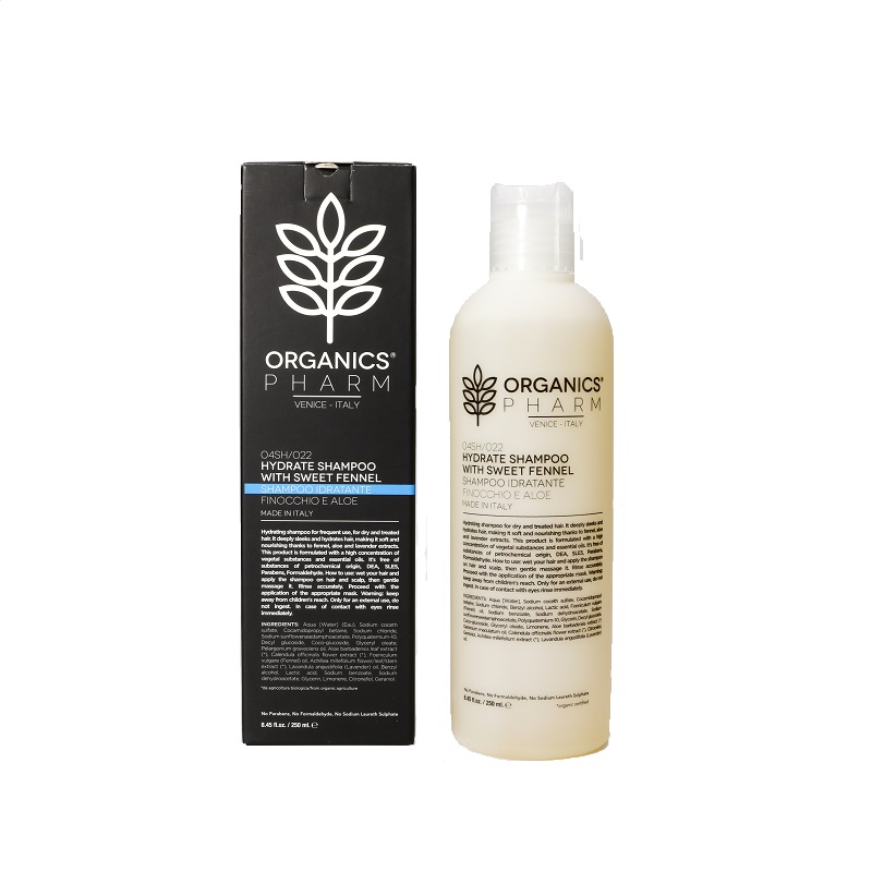 ORGANICS PHARM HYDRATE SHAMPOO SHAMPOO IDRATANTE PER CAPELLI SECCHI E TRATTATI 250ML