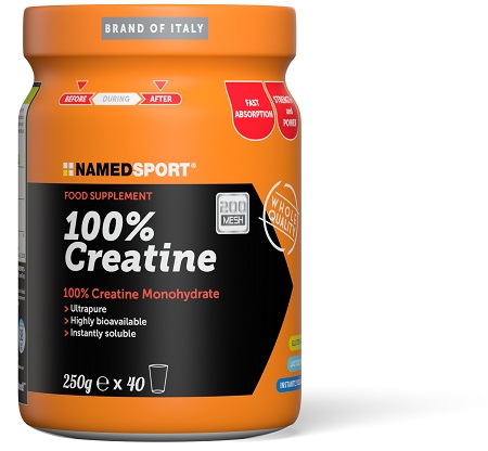 NAMED SPORT 100% CREATINE INTEGRATORE DI CREATINA PURISSIMA, 250G