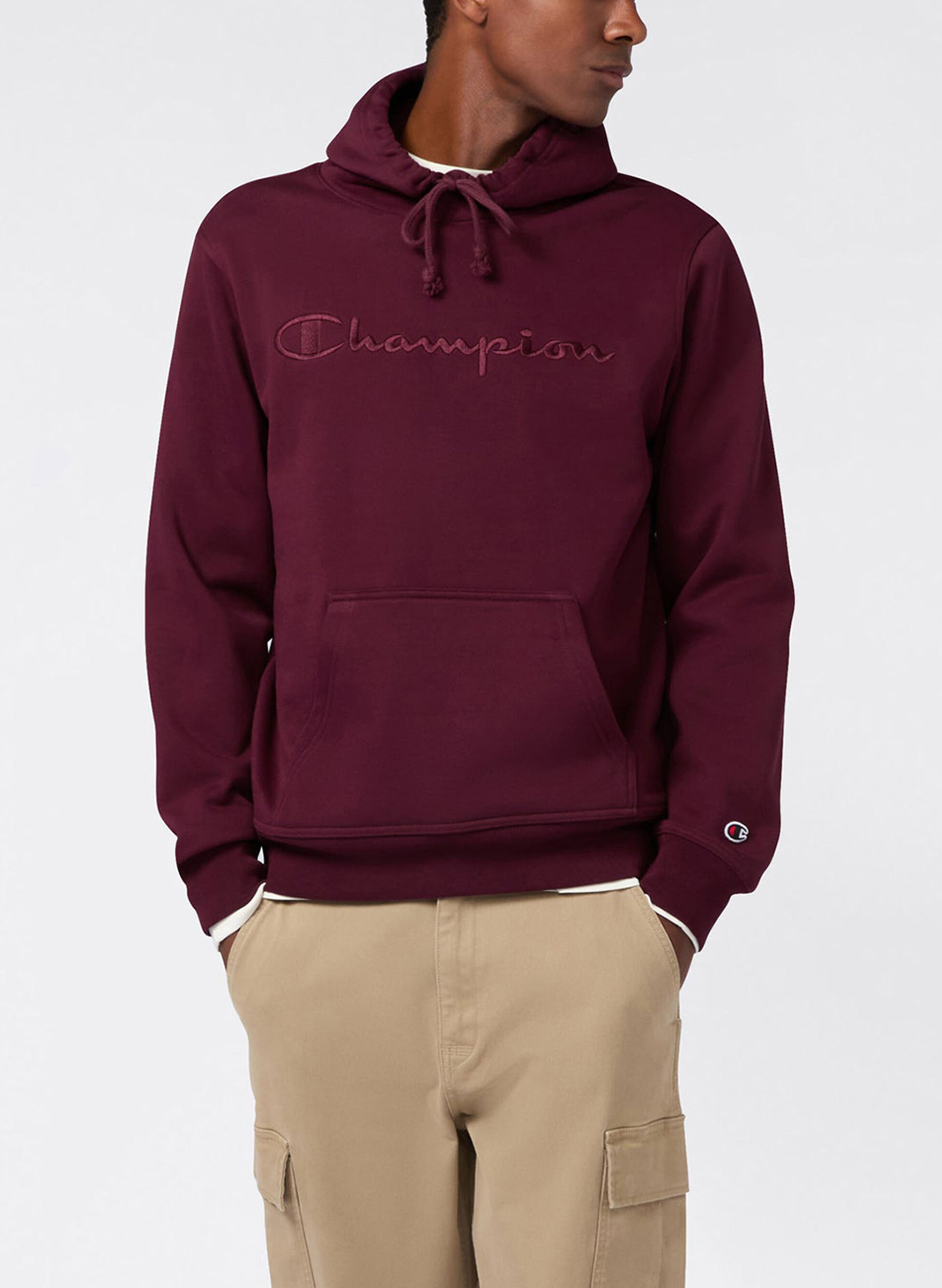 FELPA CON RICAMO LOGO HOODIE