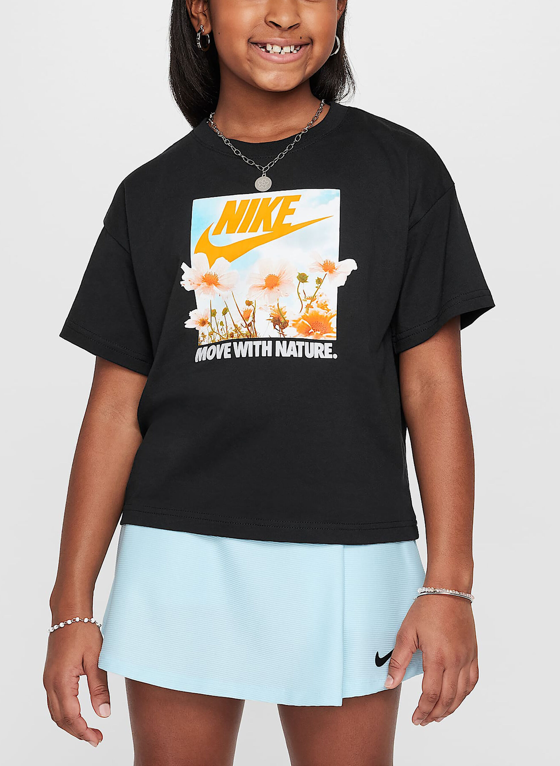 T-SHIRT CON STAMPA FRONTALE RAGAZZA