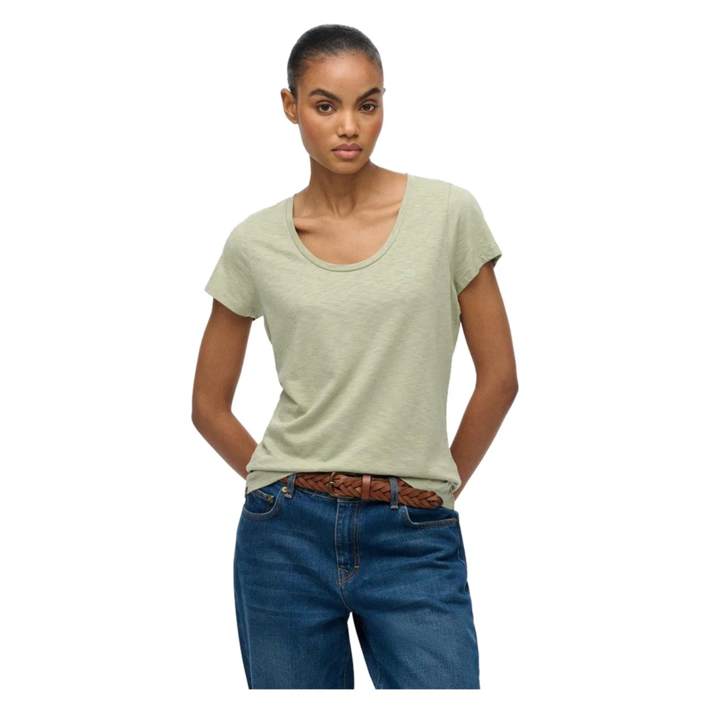 SUPERDRY STUDIOS SCOOP NECK TEE — Animasportiva