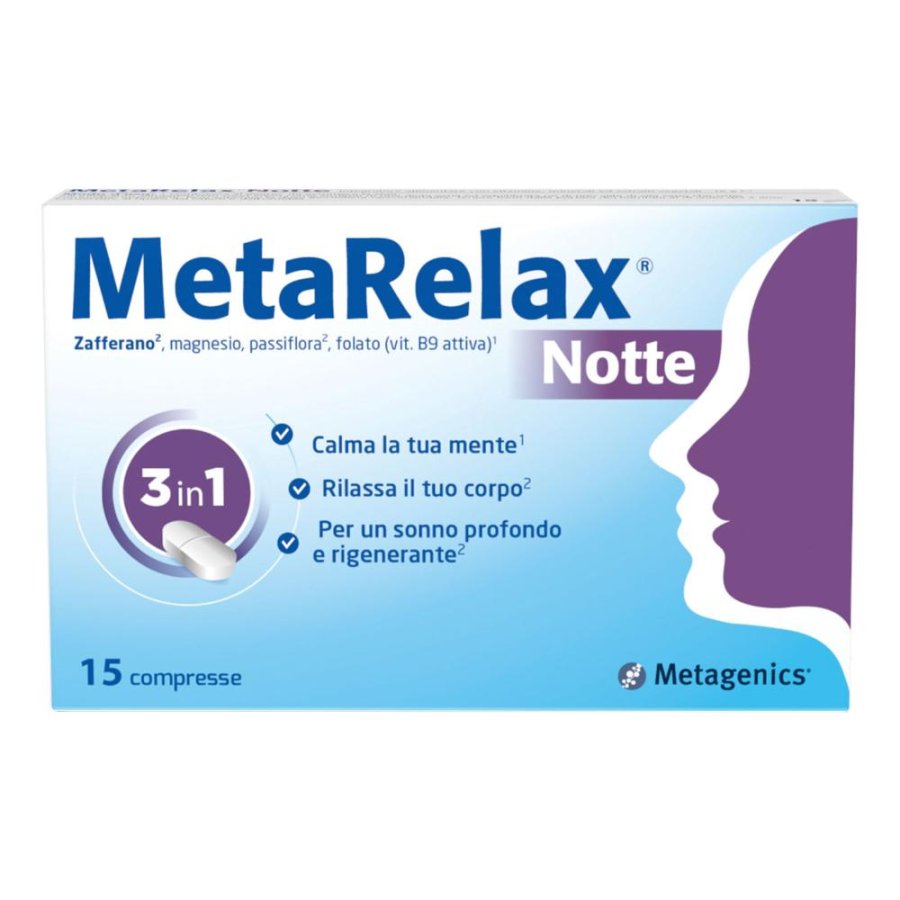 METAGENICS METARELAX NOTTE 15 COMPRESSE