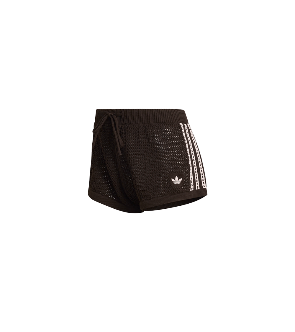 SHORTS ADIDAS KNITTED CROCHET BROWN WOMEN