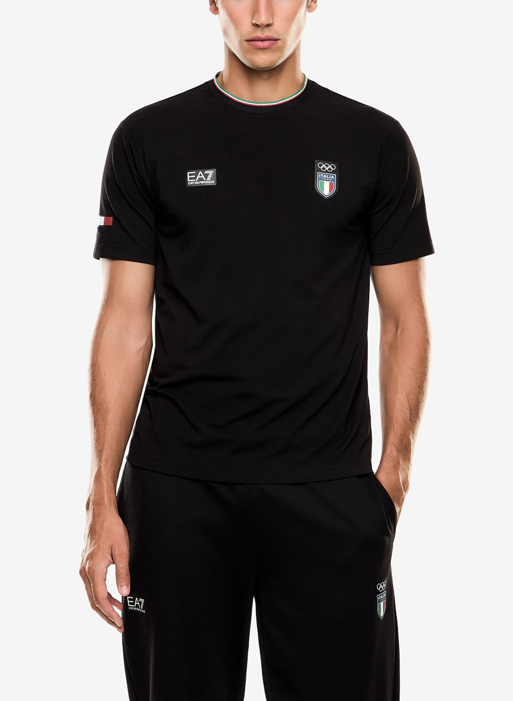 T-SHIRT ITALIA TEAM IN JERSEY STRETCH