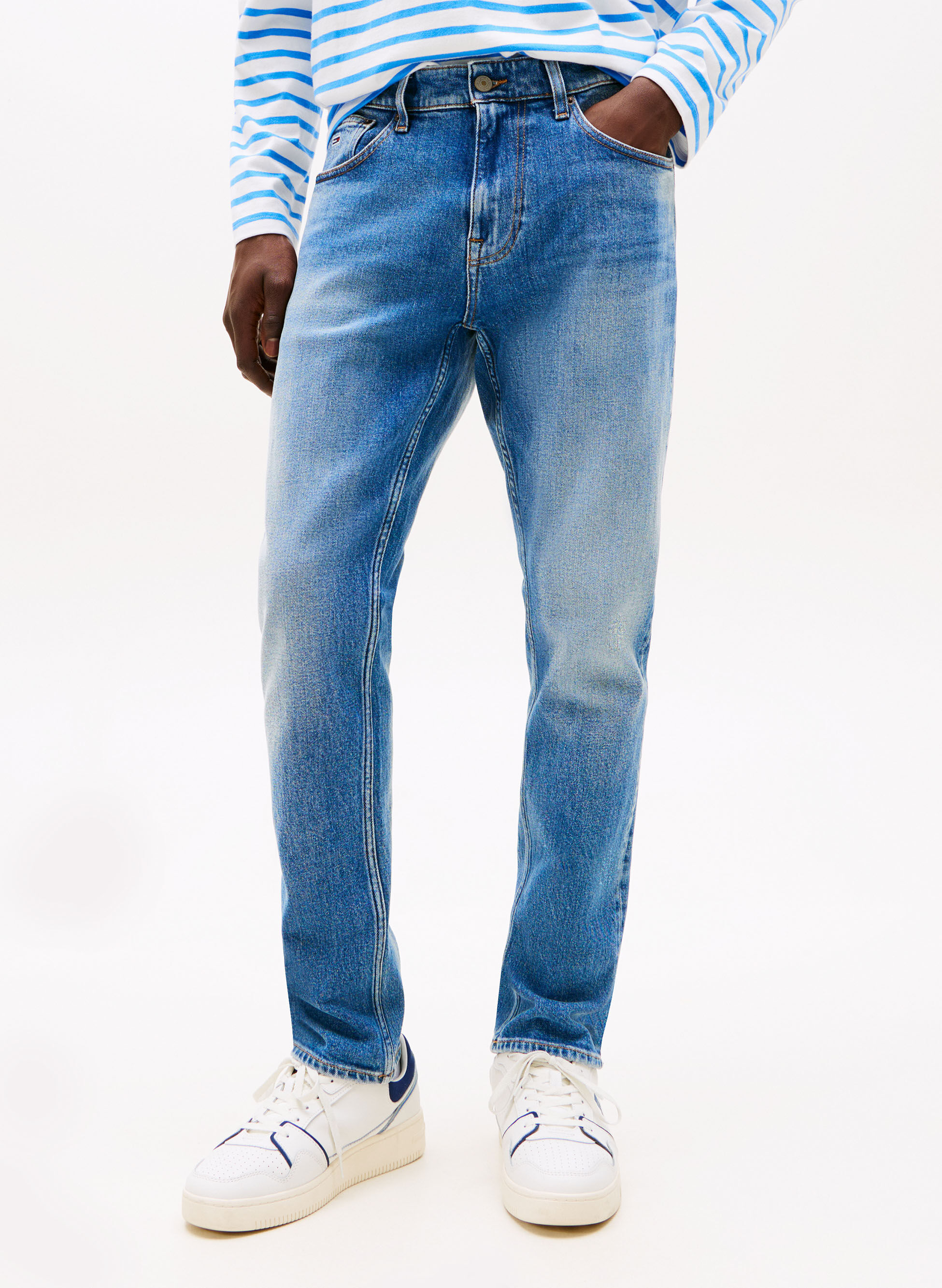 JEANS AUSTIN SLIM FIT AFFUSOLATI SBIADITI