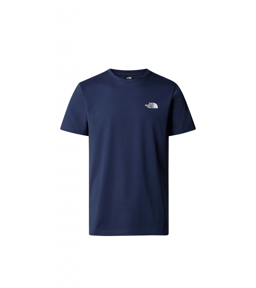 T-SHIRT THE NORTH FACE SIMPLE DOME BLU UOMO