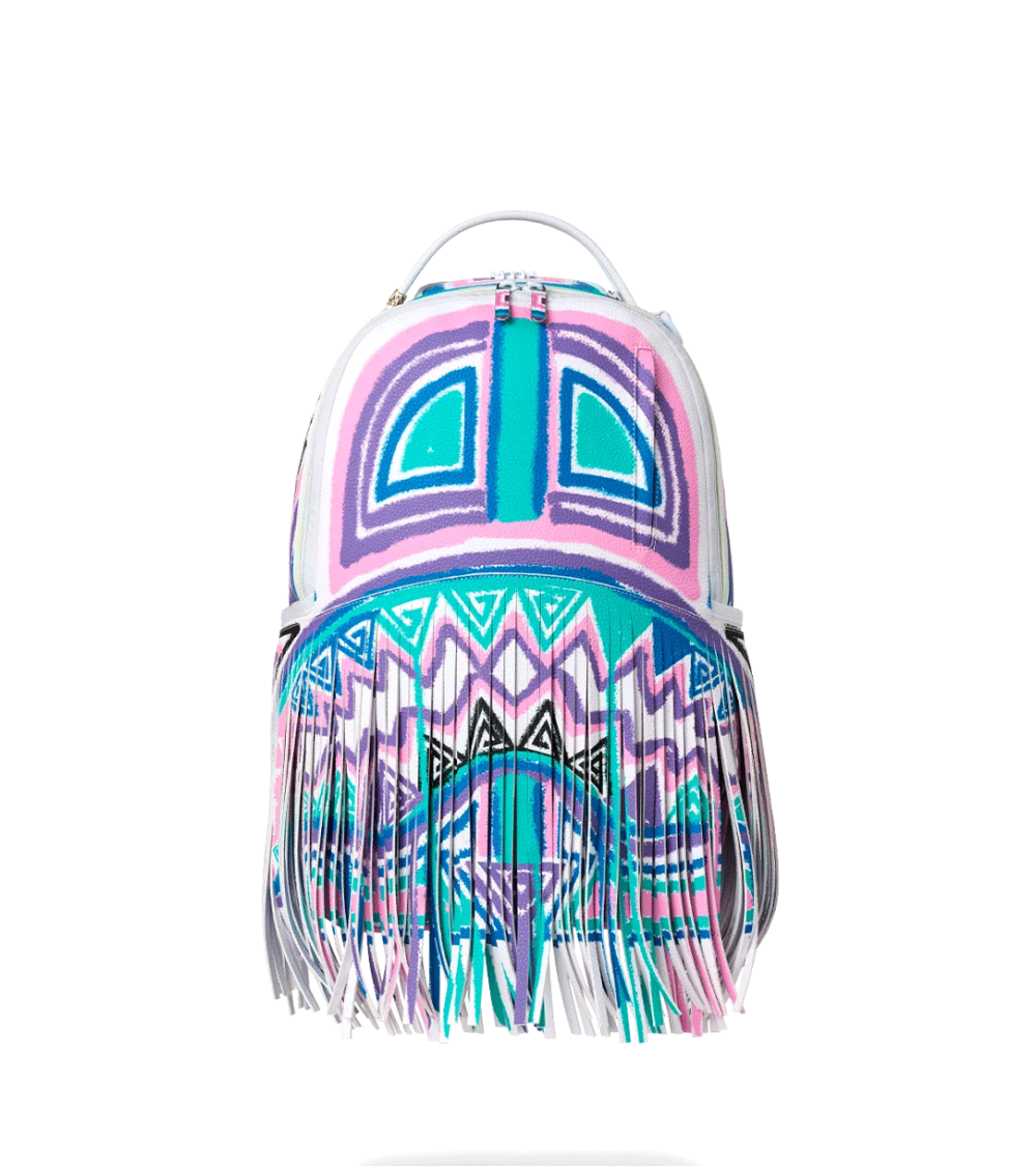 BACKPACK SPRAYGROUND AI FRINGE WHITE MULTICOLOR UNISEX