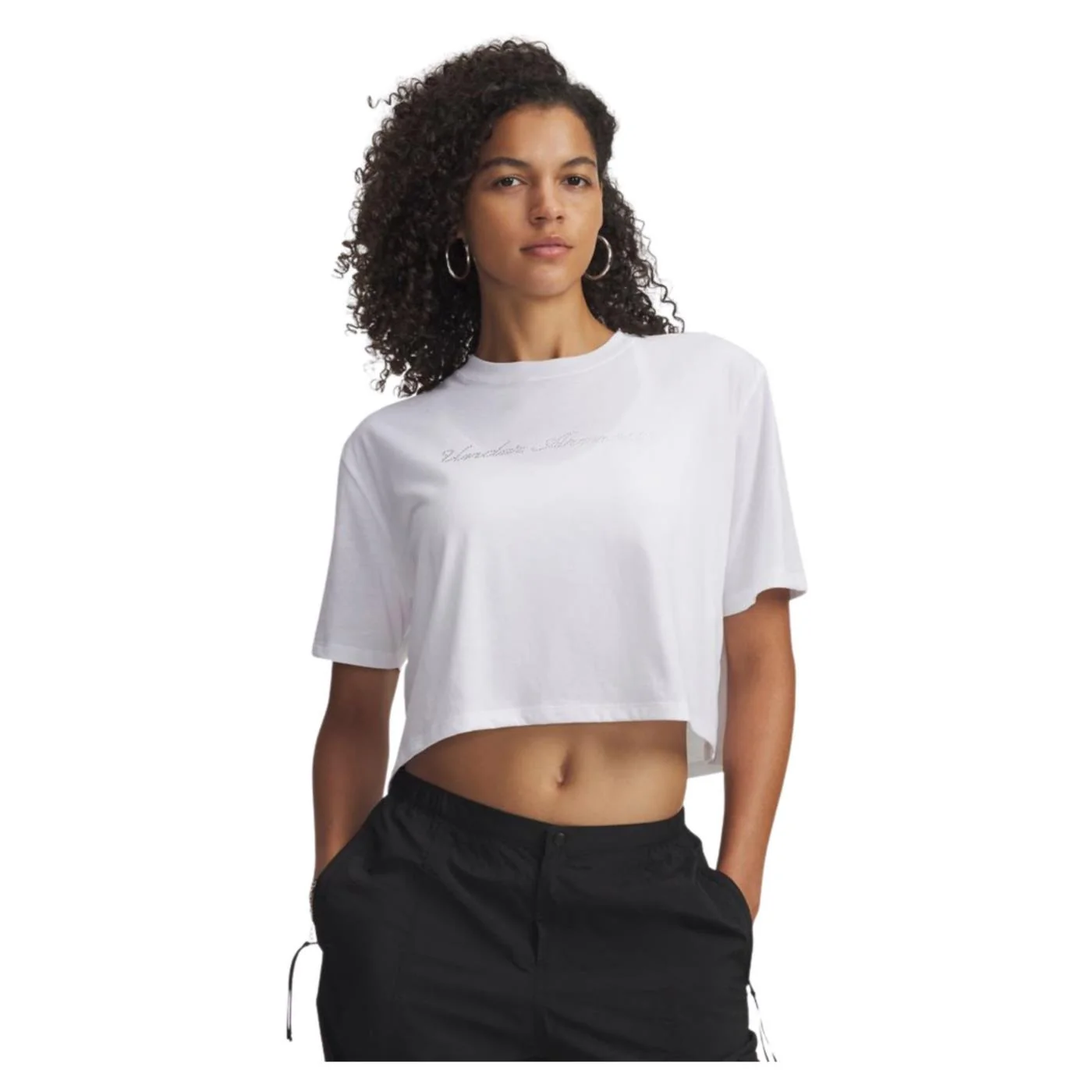 UNDER ARMOUR W WM CROP SS TEE — Animasportiva