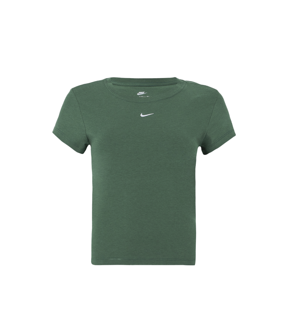 T-SHIRT CROPPED NIKE CHILL KNIT GREEN WOMEN