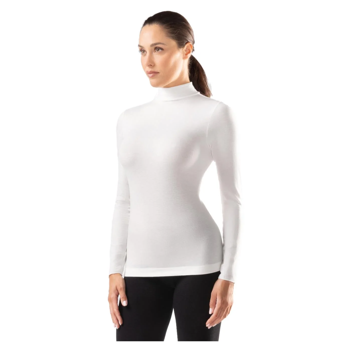 IRON-IC CASHMERE TURTLE LS WOMAN — Animasportiva