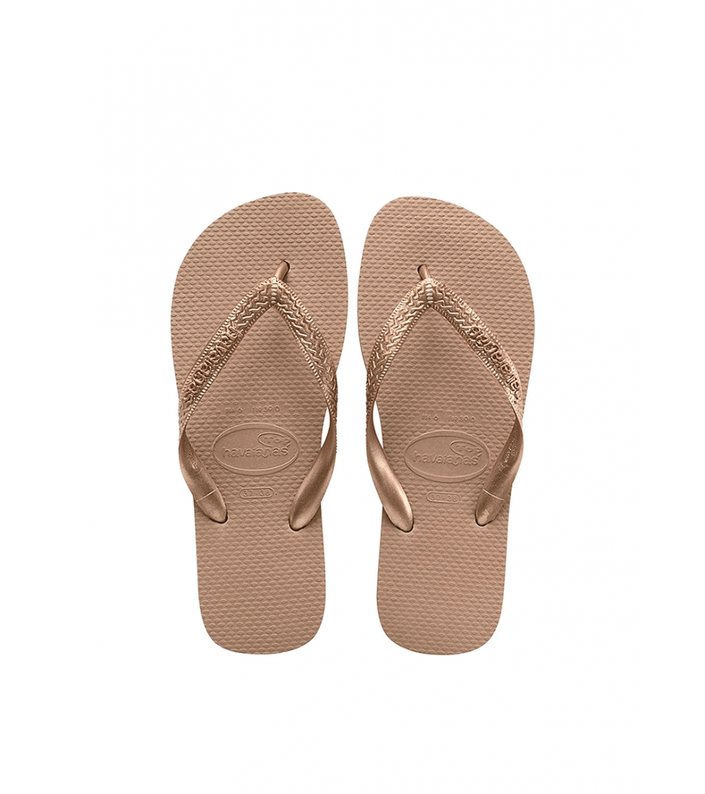 FLIP FLOPS HAVAIANAS TOP TIRAS GOLD WOMAN