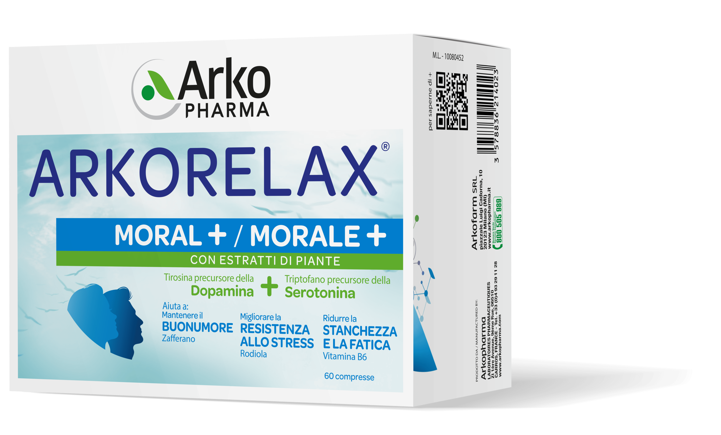 ARKOPHARMA ARKORELAX MORAL+ 60 CAPSULE
