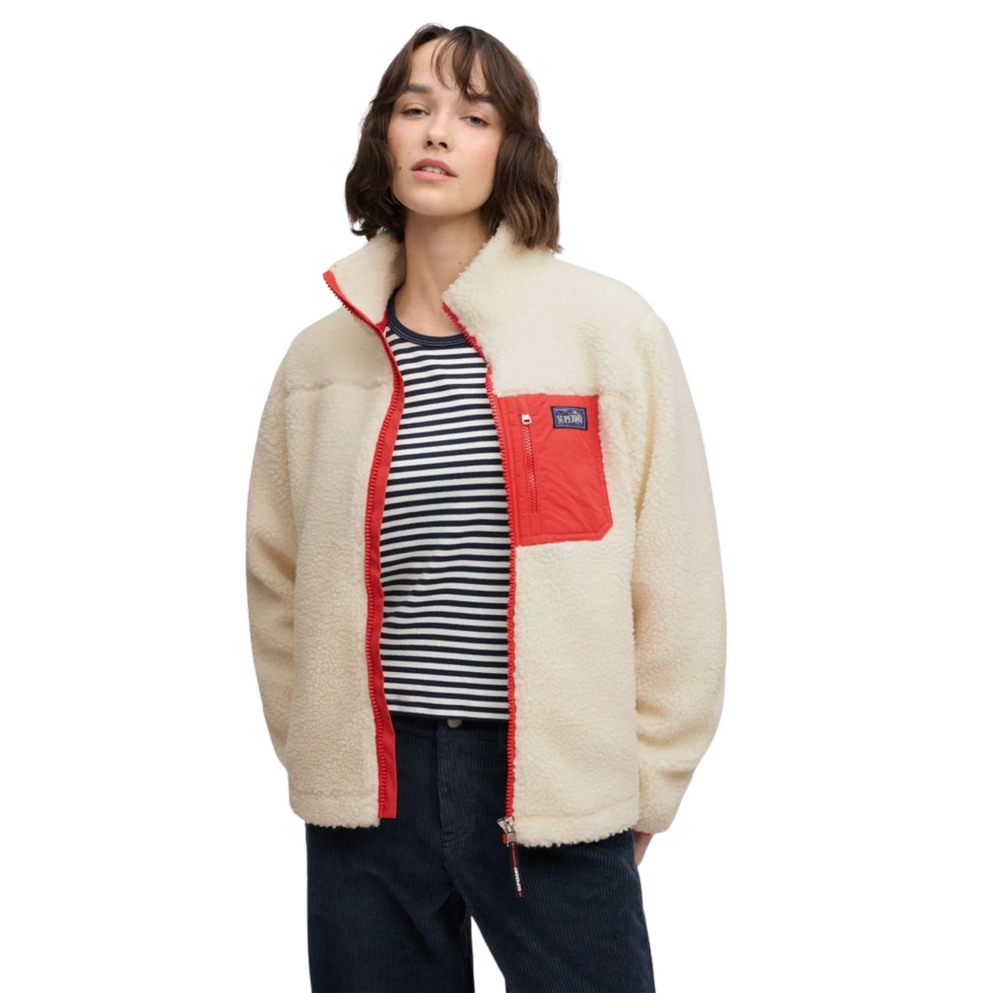 SUPERDRY WOMAN HERITAGE ZIP FLEECE — Animasportiva