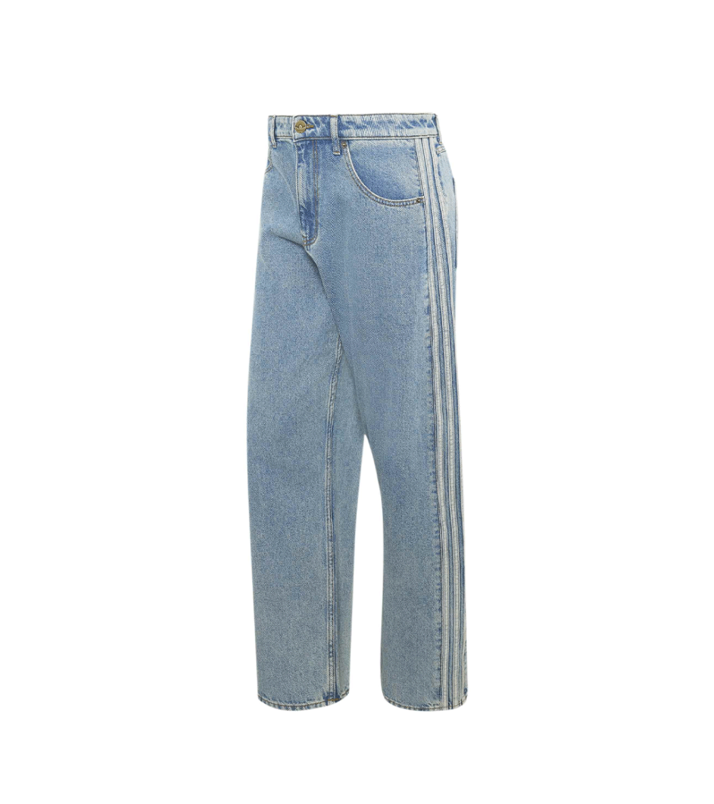 TROURSERS ADIDAS FIREBIRD DENIM ADICOLOR LIGHT BLUE MAN