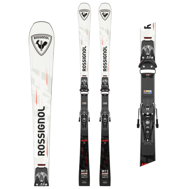 ROSSIGNOL - SCI HERO MASTER ST R22 + SPX 14 ROCKERACE GW BLACK RED