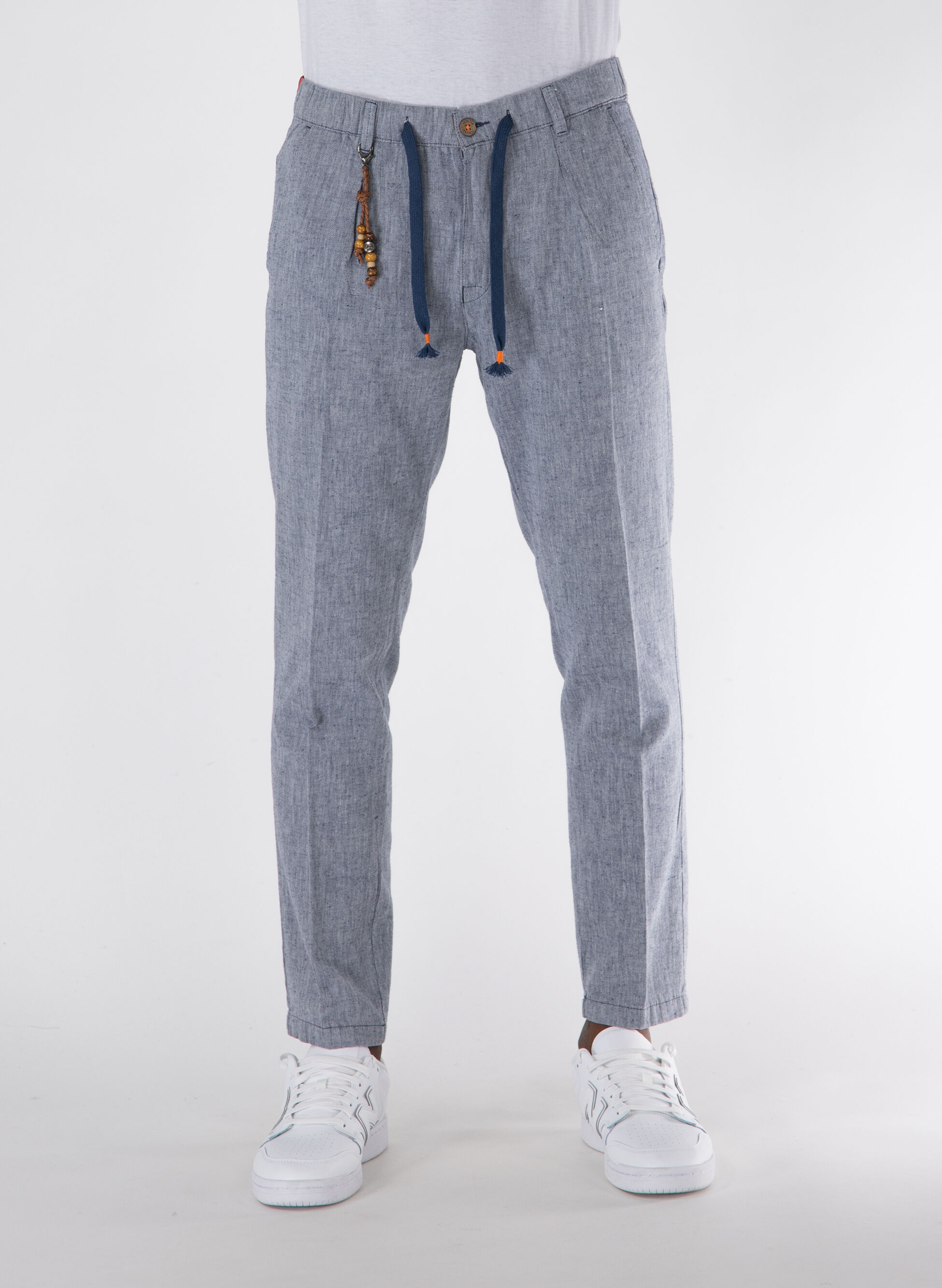 PANTALONE MISTO LINO CON COULISSE