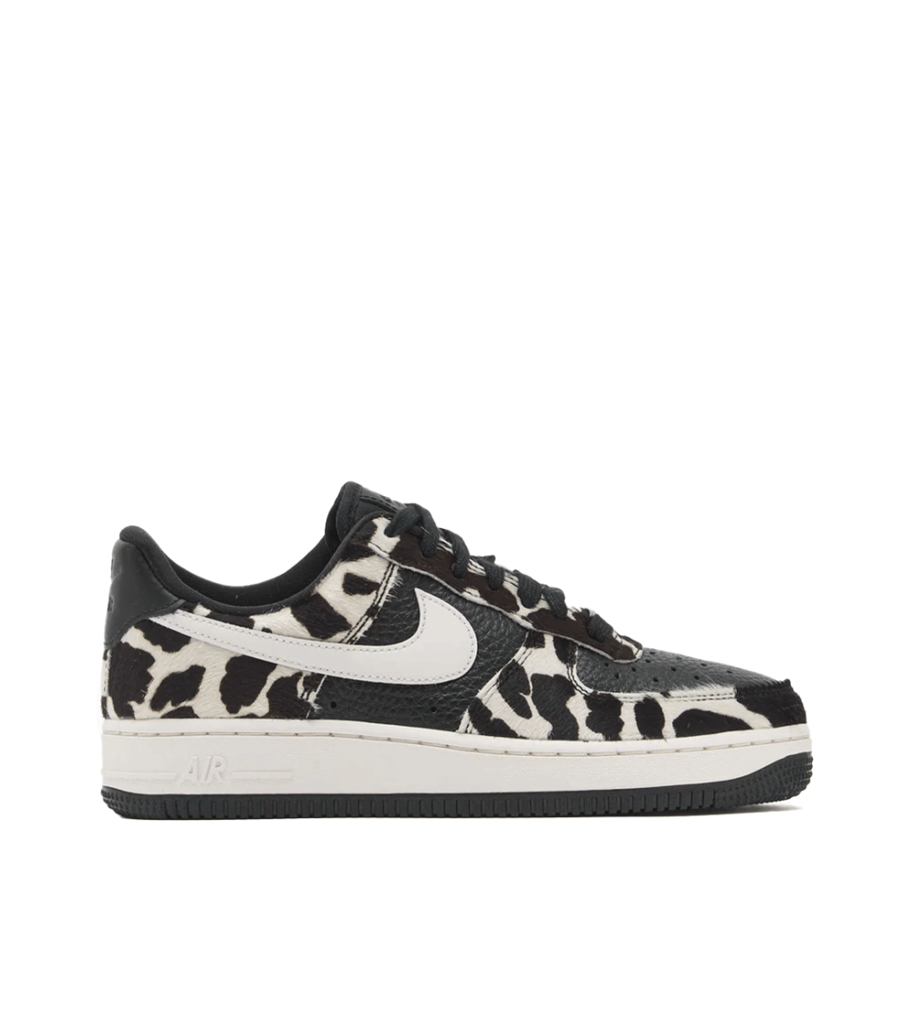SHOES NIKE AIR FORCE 1 '07 COW PRINT BLACK WOMEN