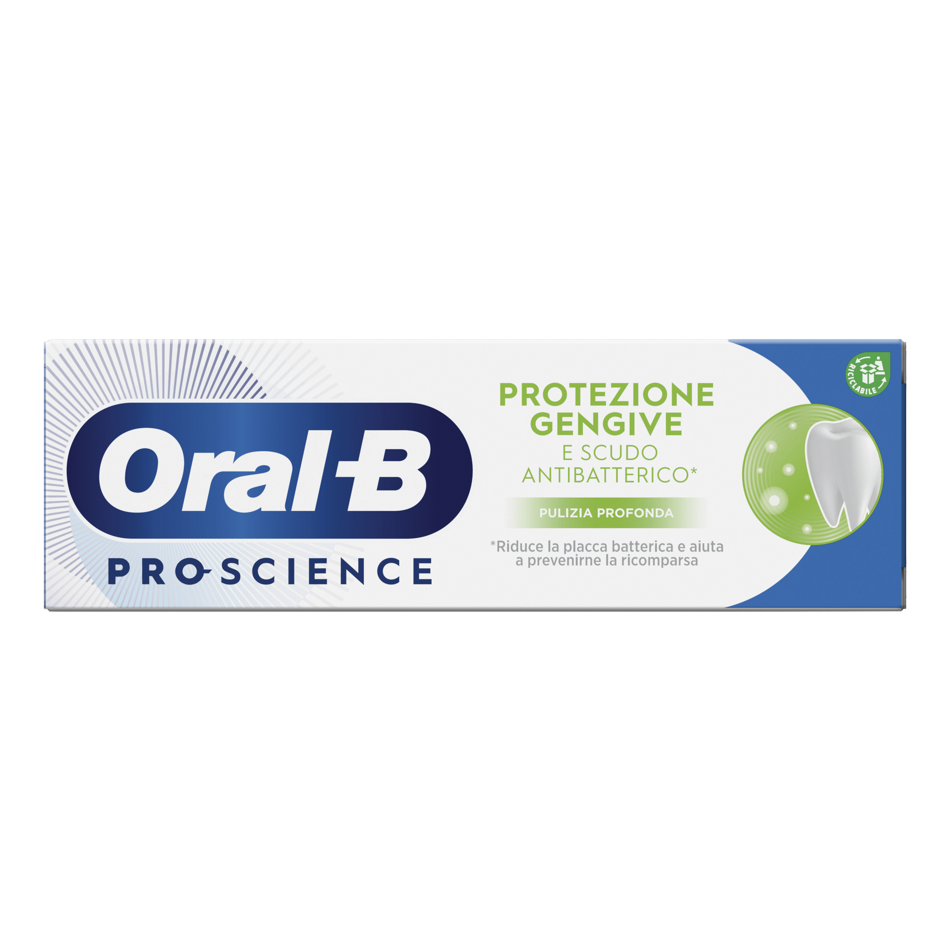 ORALB BACTERIA PULIZIA PROFONDA PROTEZIONE GENGIVE E SCUDO ANTIBATTERICO 75ML