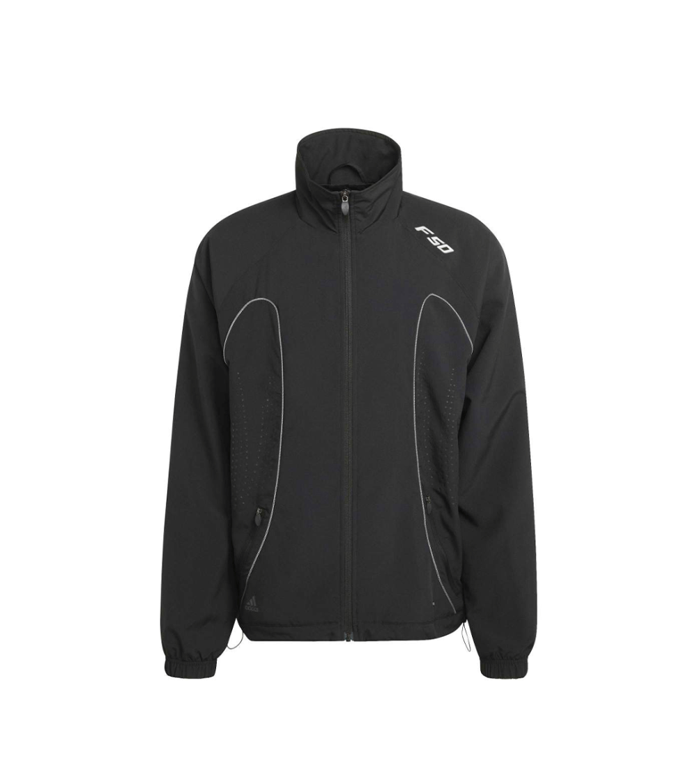 FELPA CON ZIP ADIDAS F50 NERO UOMO