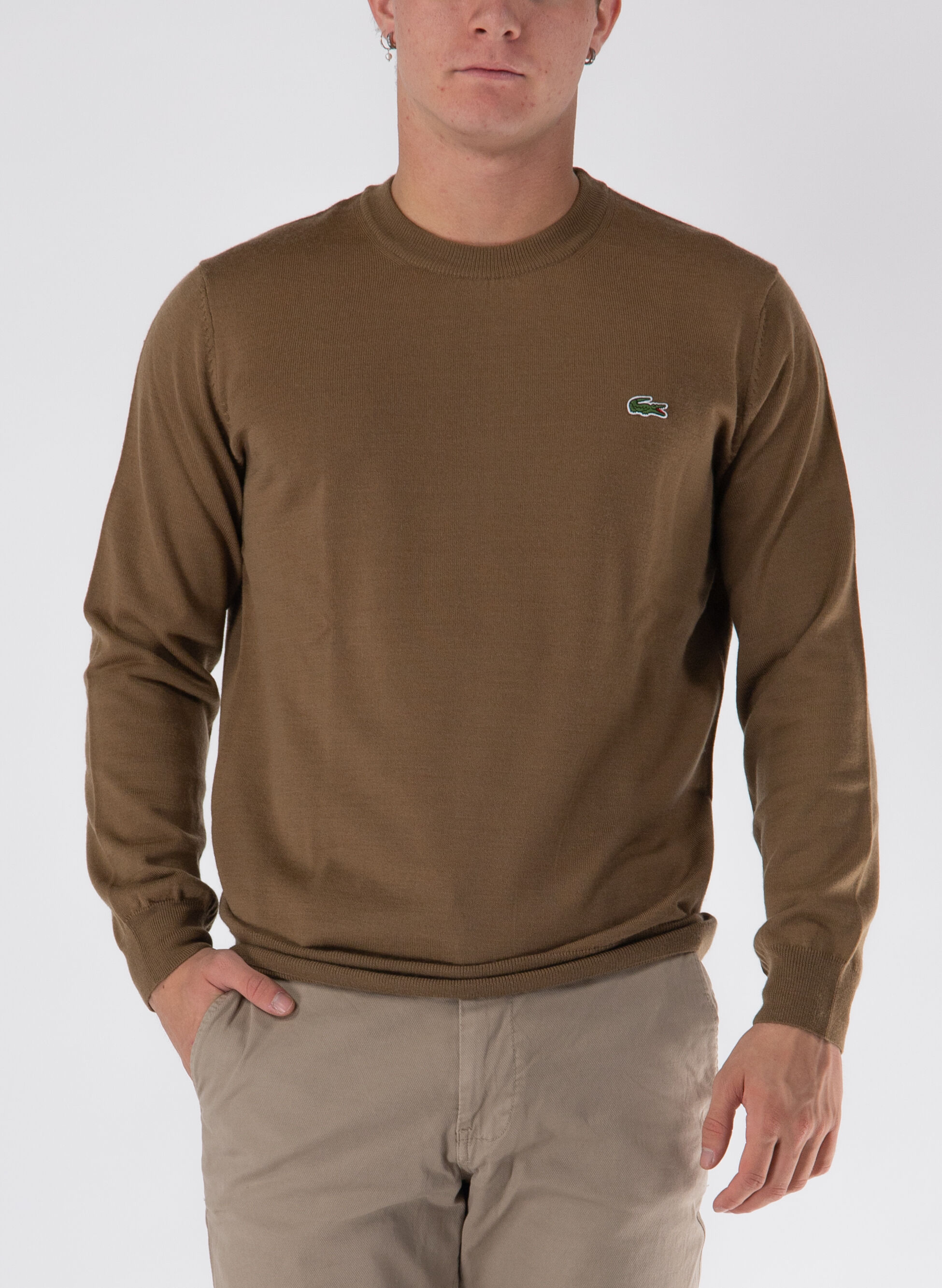MAGLIONE GIROCOLLO CON LOGO