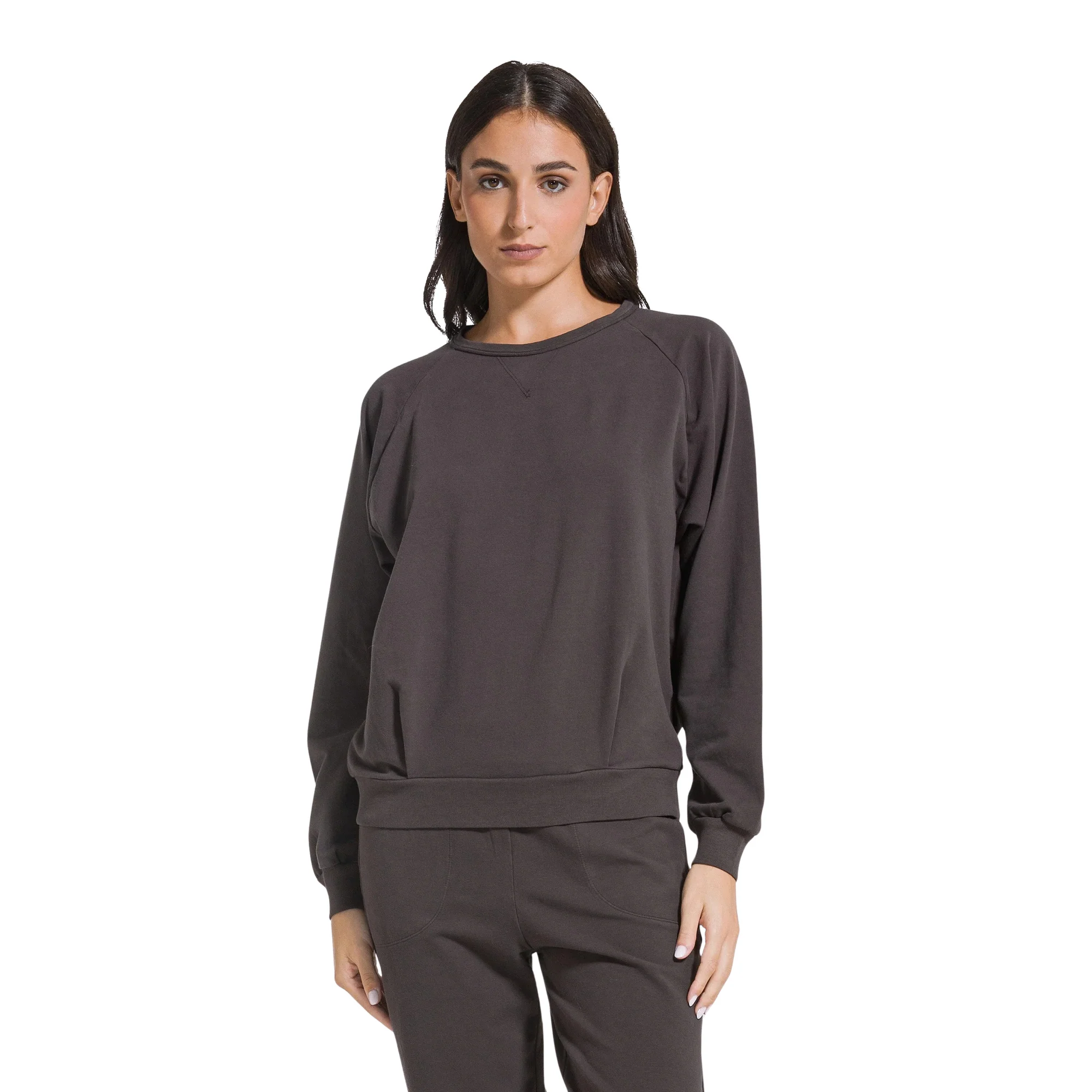 DEHA FELPA GIROCOLLO STRETCH