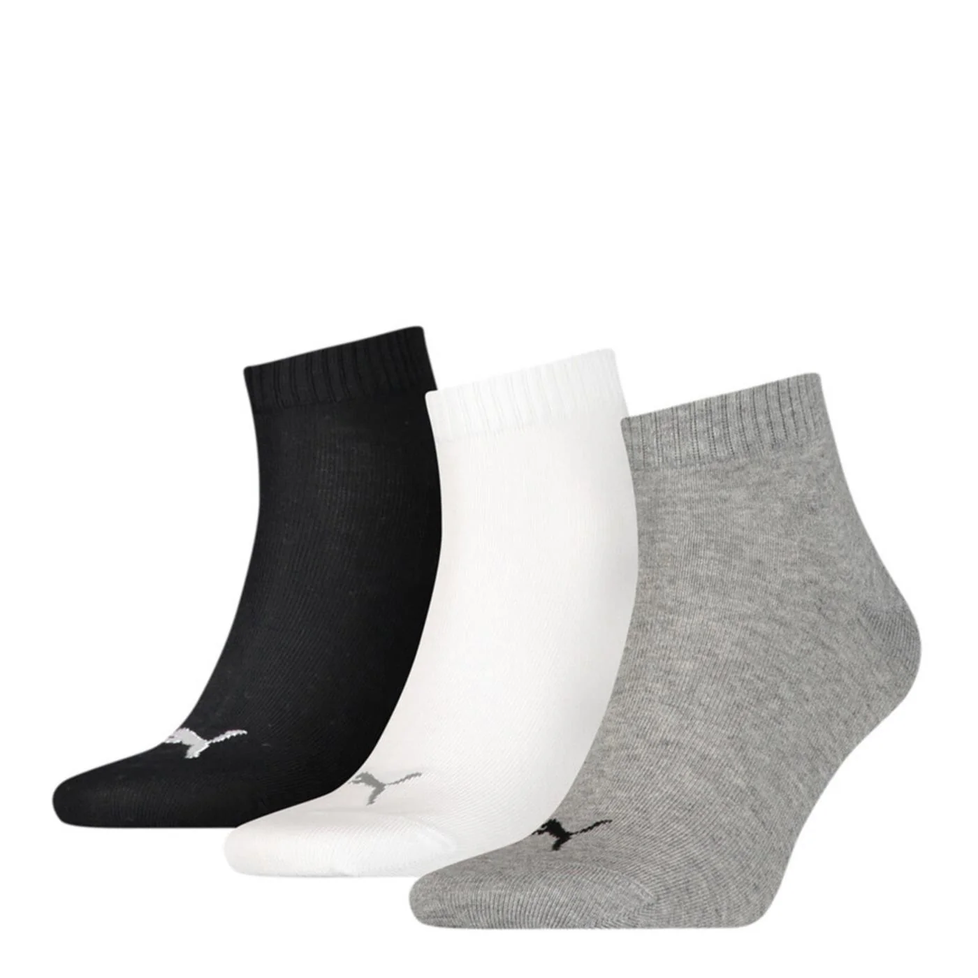 PUMA QUARTER PLAIN 3PK SOCKS — Animasportiva